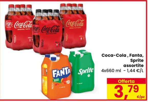 Coca Cola/Fanta/Sprite assortite