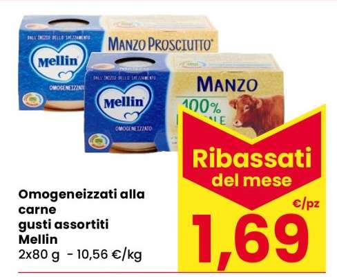 Omogeneizzati alla carne gusti assortiti