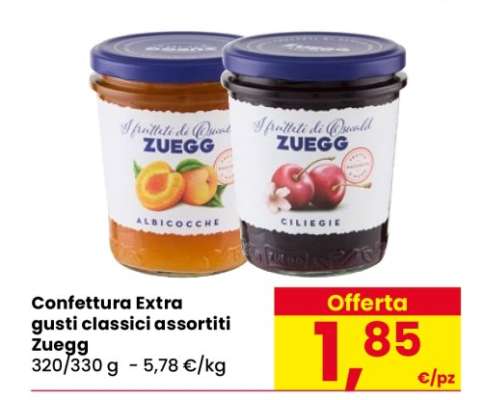 Confettura Extra gusti classici assortiti Zuegg
