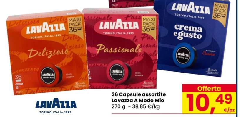 36 Capsule assortite Lavazza A Modo Mio