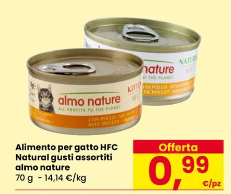 Alimento per gatto HFC Natural gusti assortiti almo nature