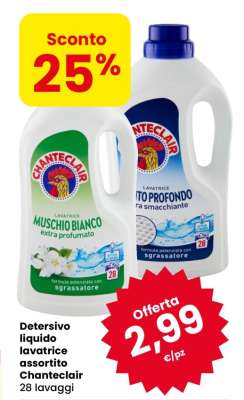Detersivo liquido lavatrice assortito Chanteclair