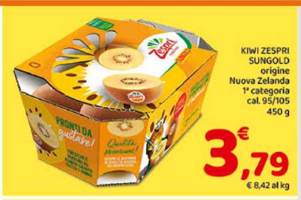 Kiwi Zespri Sungold