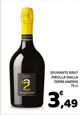 SPUMANTE BRUT RIBOLLA GIALLA TERRE NARDIN