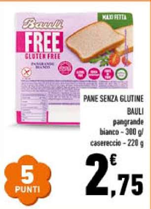 PANE SENZA GLUTINE BAULI
