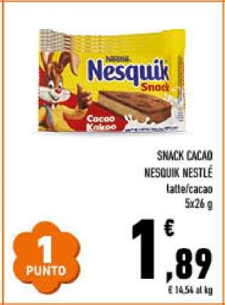 SNACK CACAO NESQUIK NESTLÉ