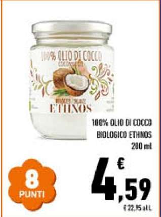 100% OLIO DI COCCO BIOLOGICO ETHNOS