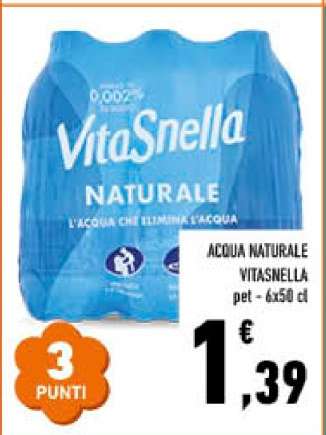 ACQUA NATURALE VITASNELLA