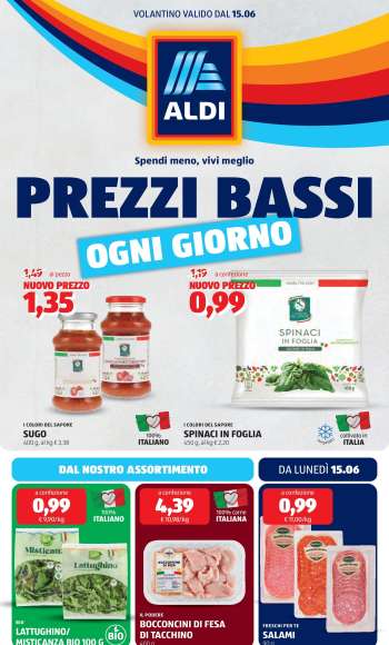 Volantino Aldi - 15/6/2026 - 21/6/2026.