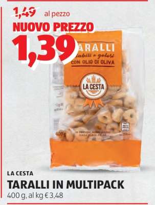 TARALLI IN MULTIPACK