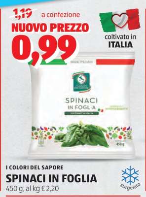 SPINACI IN FOGLIA