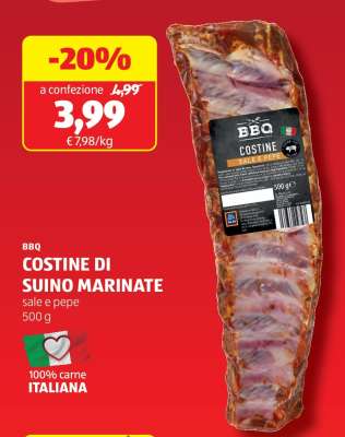 BBQ COSTINE DI SUINO MARINATE