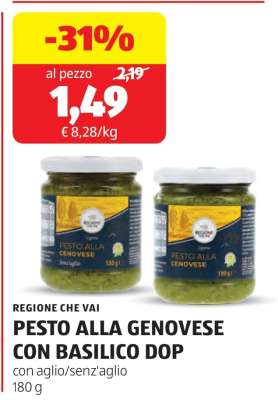 PESTO ALLA GENOVESE CON BASILICO DOP