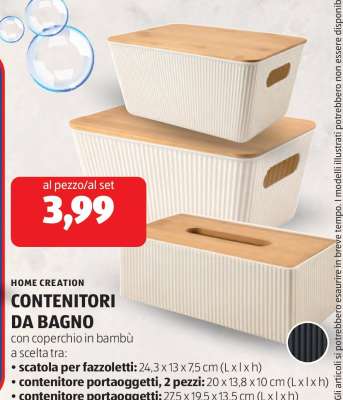 CONTENITORI DA BAGNO