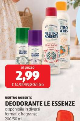 NEUTRO ROBERTS DEODORANTE LE ESSENZE