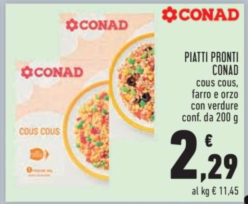 PIATTI PRONTI CONAD