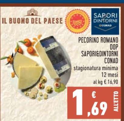 Pecorino Romano DOP Sapori&Dintorni Conad