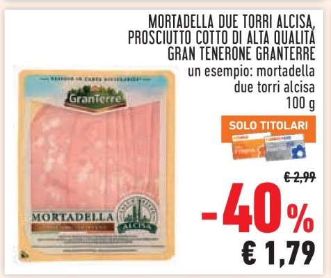 Mortadella Due Torri Alcisa