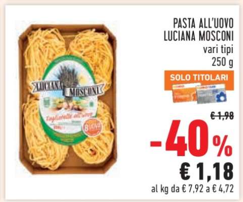 Pasta all'uovo Luciana Mosconi