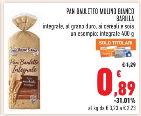 PAN BAULETTO MULINO BIANCO BARILLA