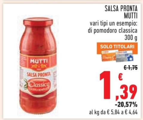 SALSA PRONTA MUTTI