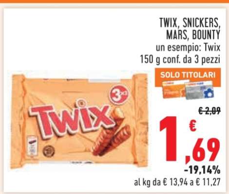 TWIX, SNICKERS, MARS, BOUNTY