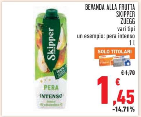Bevanda alla frutta Skipper Zuegg