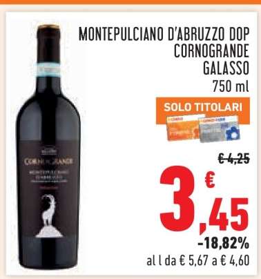 Montepulciano d'Abruzzo DOP Cornogrande Galasso