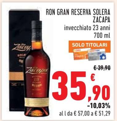 Ron Gran Reserva Solera Zacapa