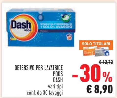 DETERSIVO PER LAVATRICE PODS DASH