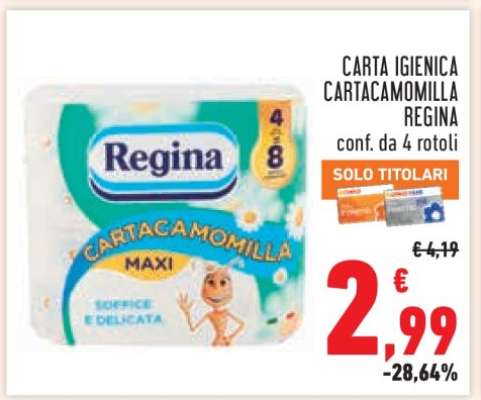 Carta Igienica Cartacamomilla Regina