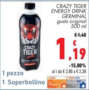 CRAZY TIGER ENERGY DRINK GERMINAL