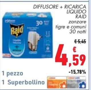 DIFFUSORE + RICARICA LIQUIDO RAID