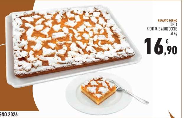 TORTA RICOTTA E ALBICOCCHE