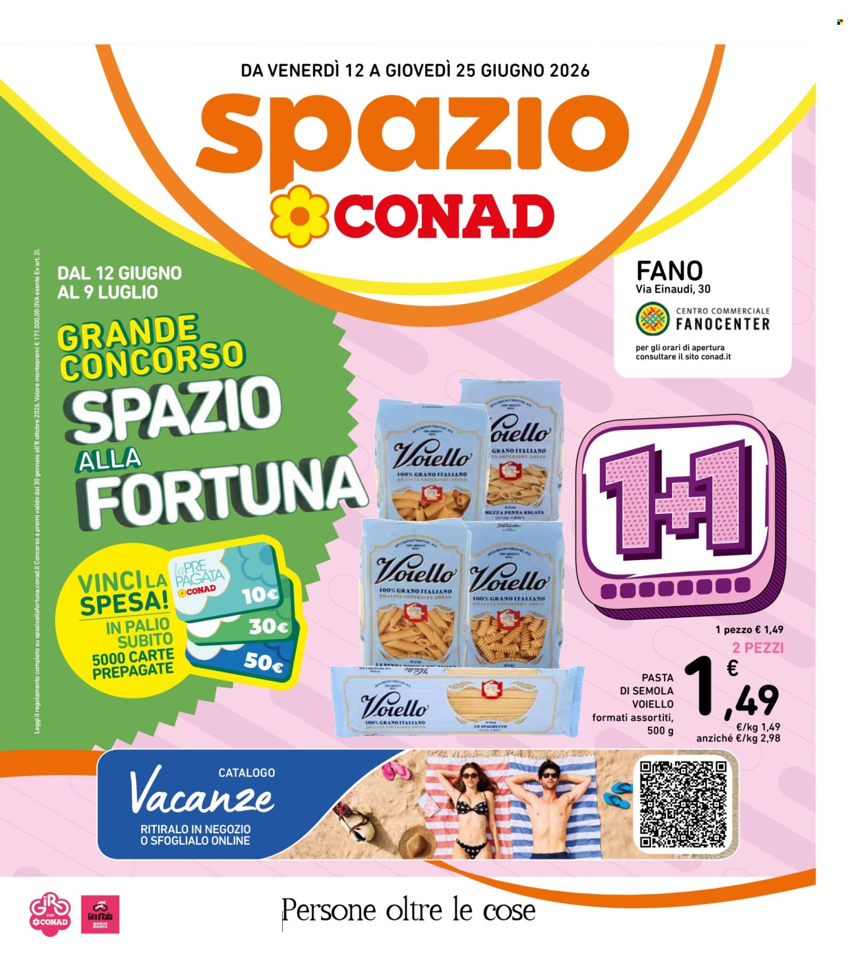 Leták Spazio Conad - 12.6.2026 - 25.6.2026. Strana 1