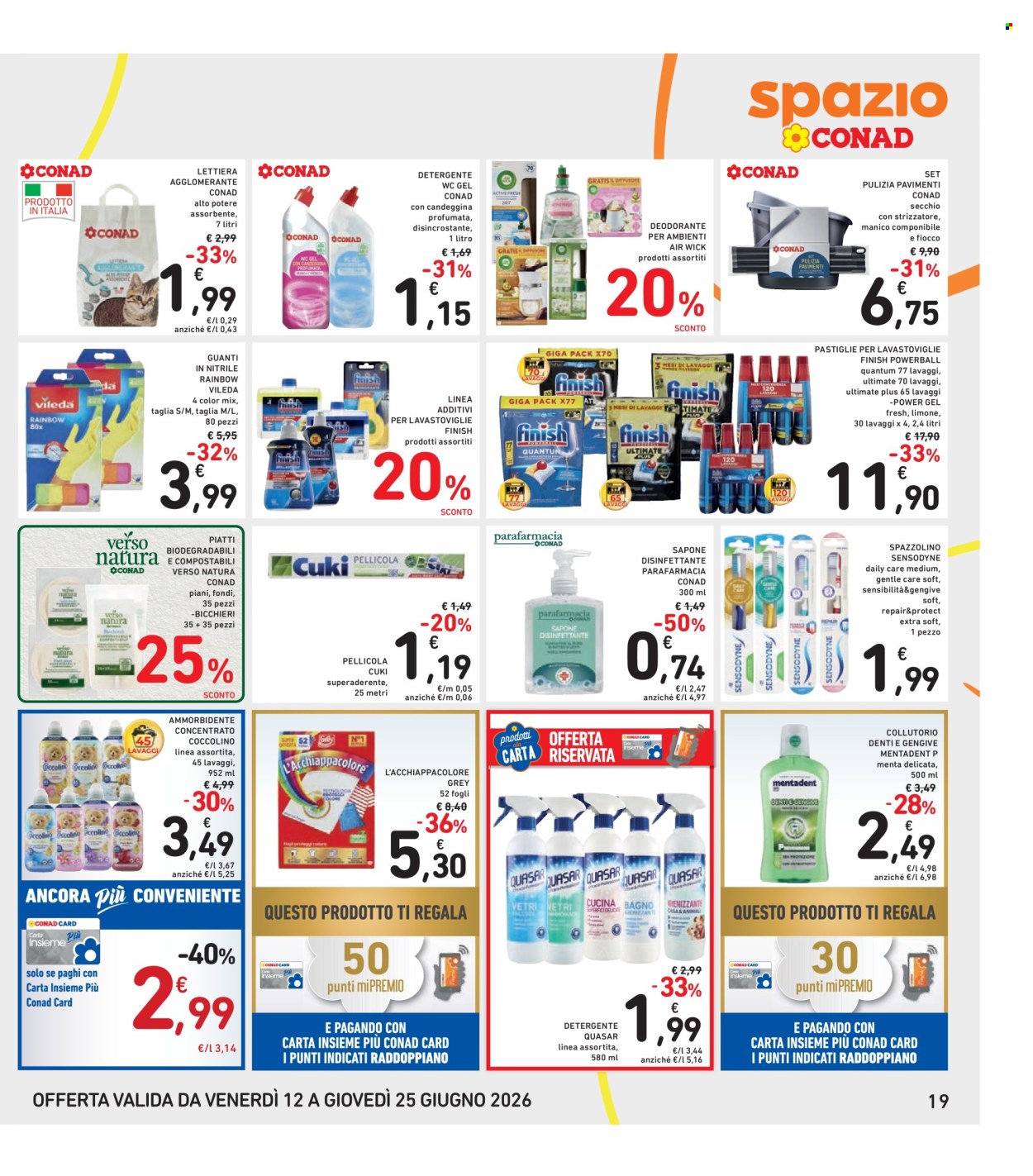 Leták Spazio Conad - 12.6.2026 - 25.6.2026. Strana 19