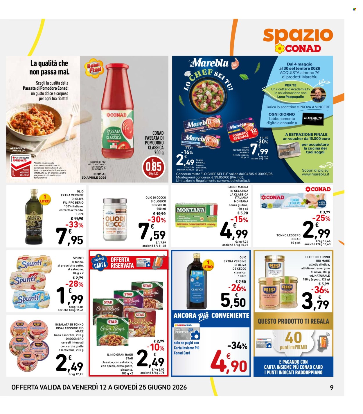 Leták Spazio Conad - 12.6.2026 - 25.6.2026. Strana 9