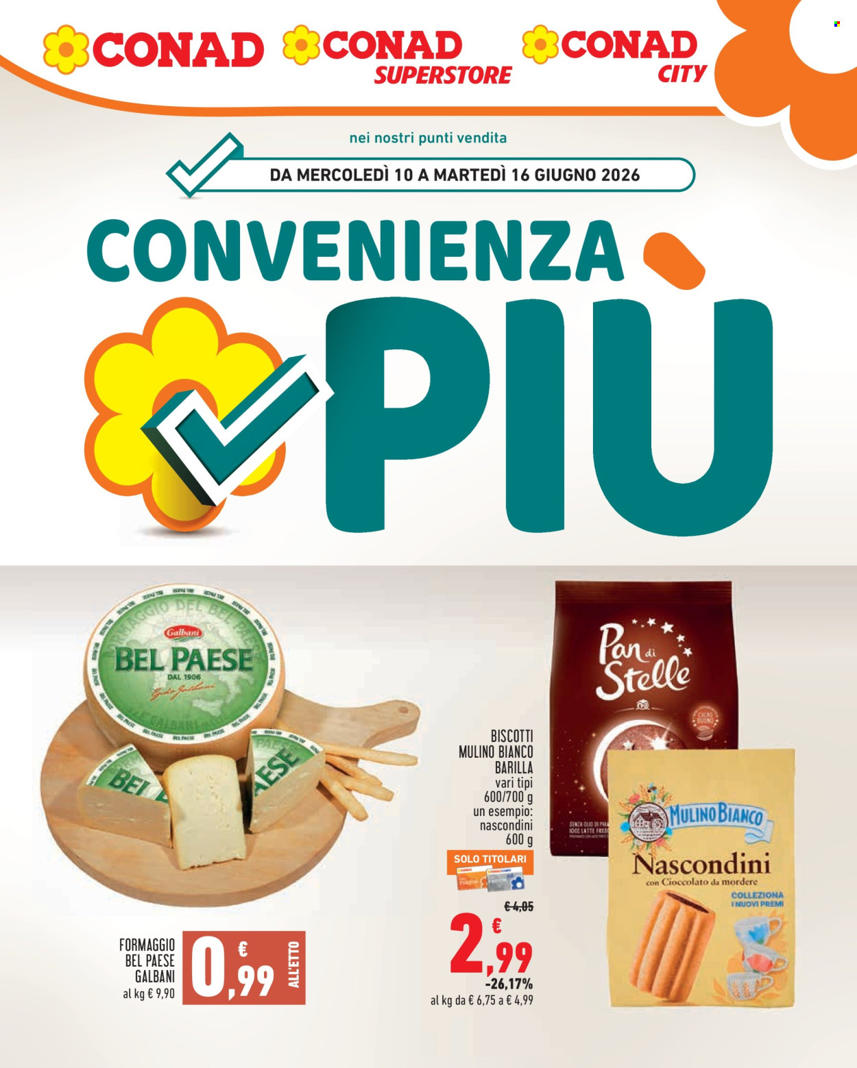 Volantino Conad - 10/6/2026 - 16/6/2026. Pagina 1