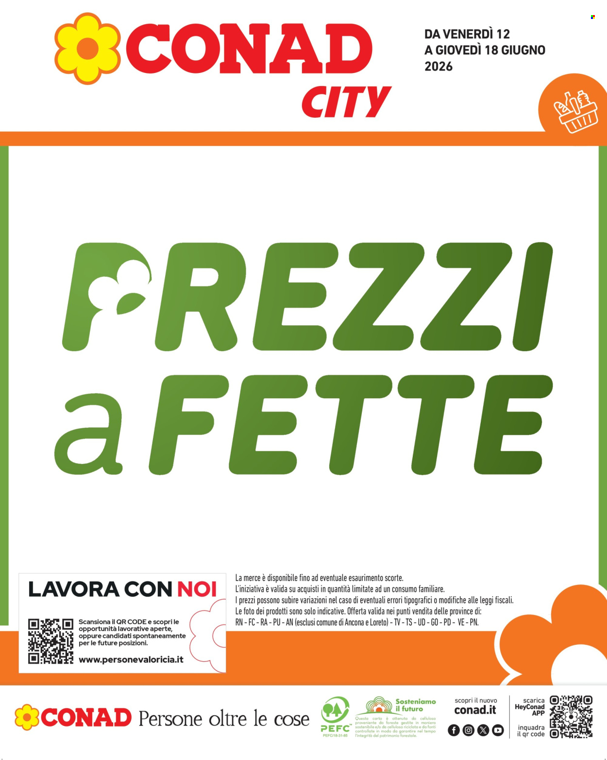 Volantino Conad City - 12/6/2026 - 18/6/2026. Pagina 1