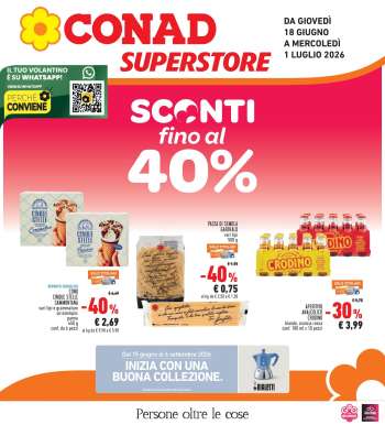 Volantino Conad Superstore - 18/6/2026 - 1/7/2026.