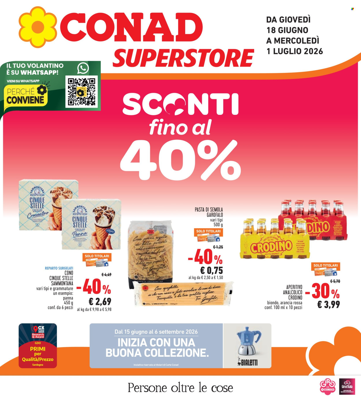 Volantino Conad - 18/6/2026 - 1/7/2026. Pagina 1