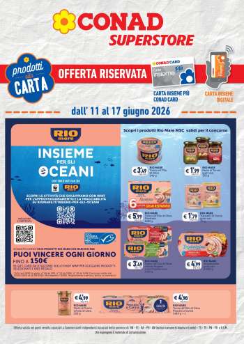 Volantino Conad Superstore - 11/6/2026 - 17/6/2026.