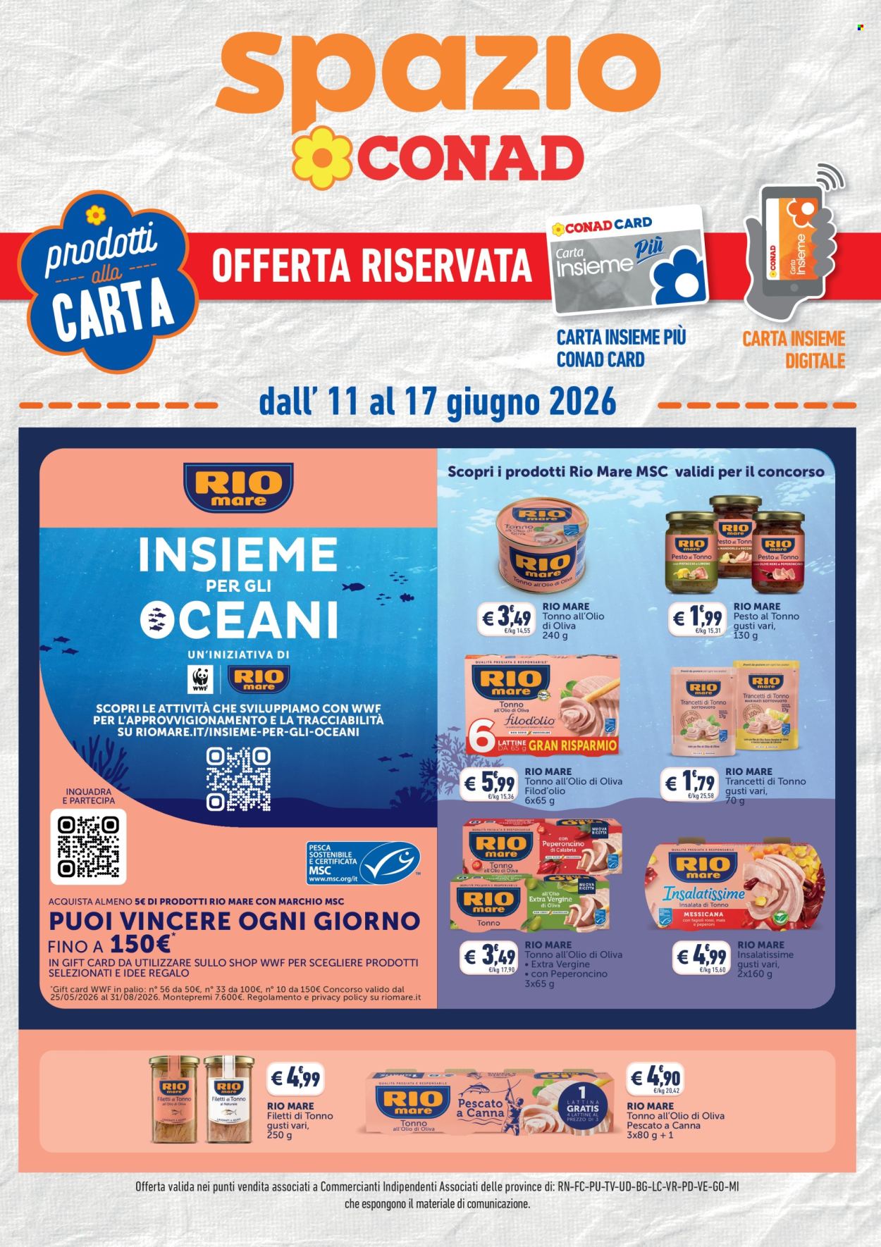 Volantino Spazio Conad - 11/6/2026 - 17/6/2026. Pagina 1