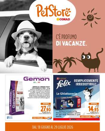 Volantino Pet Store Conad - 18/6/2026 - 29/7/2026.