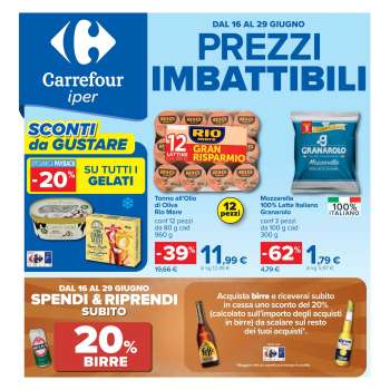 Volantino Carrefour - 16/6/2026 - 29/6/2026.