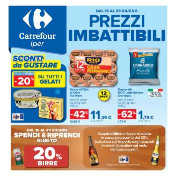 Volantino Carrefour - 16/6/2026 - 29/6/2026.
