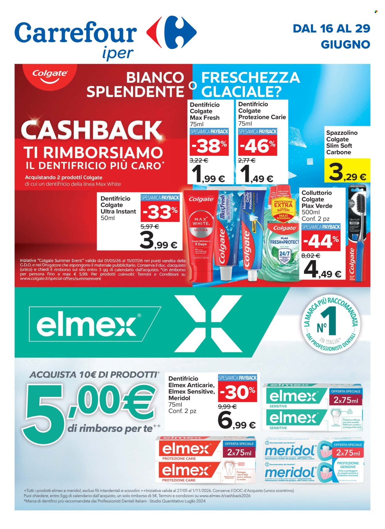 Volantino Carrefour - 16/6/2026 - 29/6/2026. Pagina 1