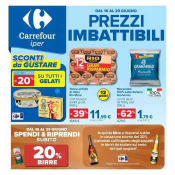 Volantino Carrefour - 16/6/2026 - 29/6/2026.
