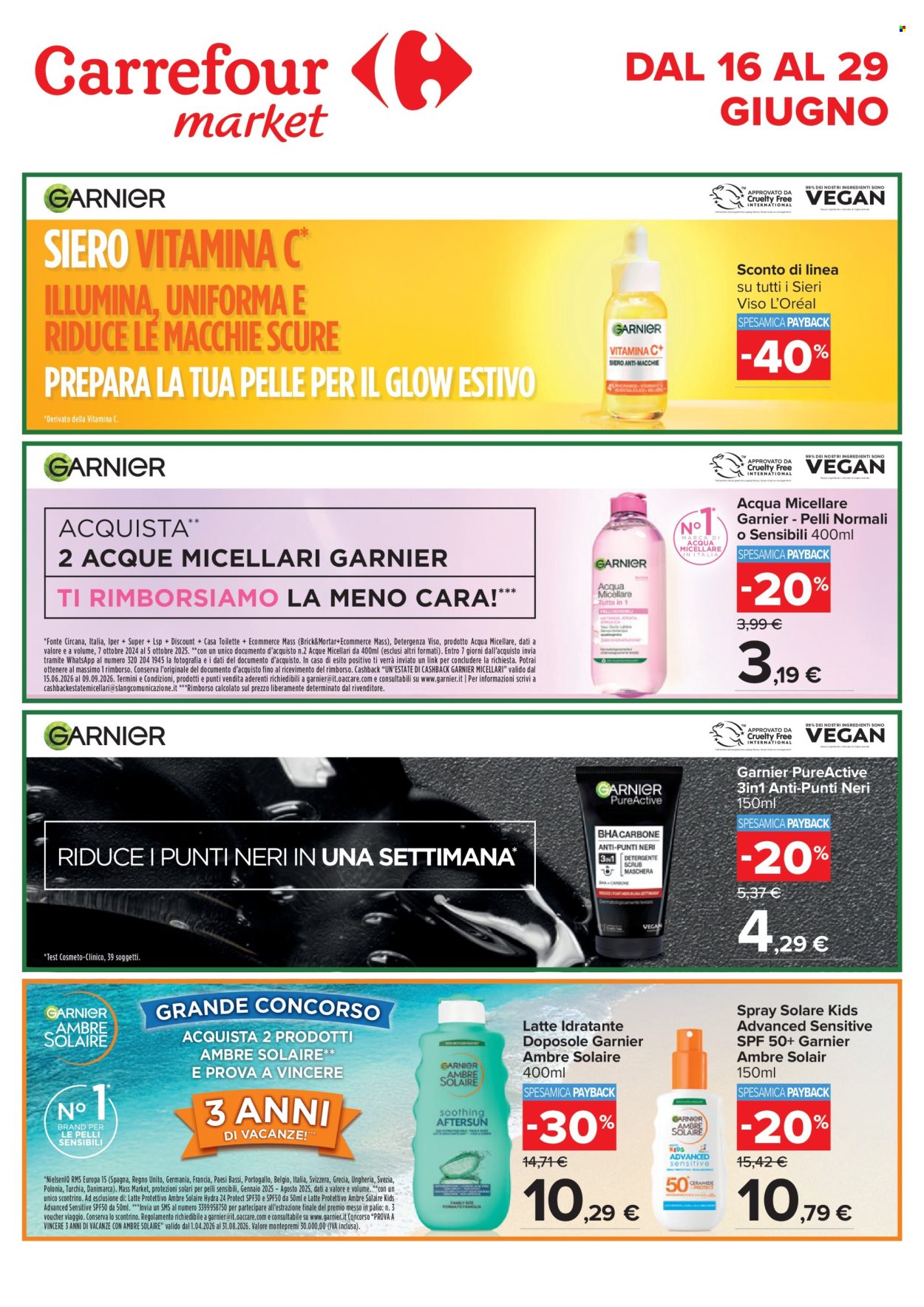 Volantino Carrefour - 16/6/2026 - 29/6/2026. Pagina 1