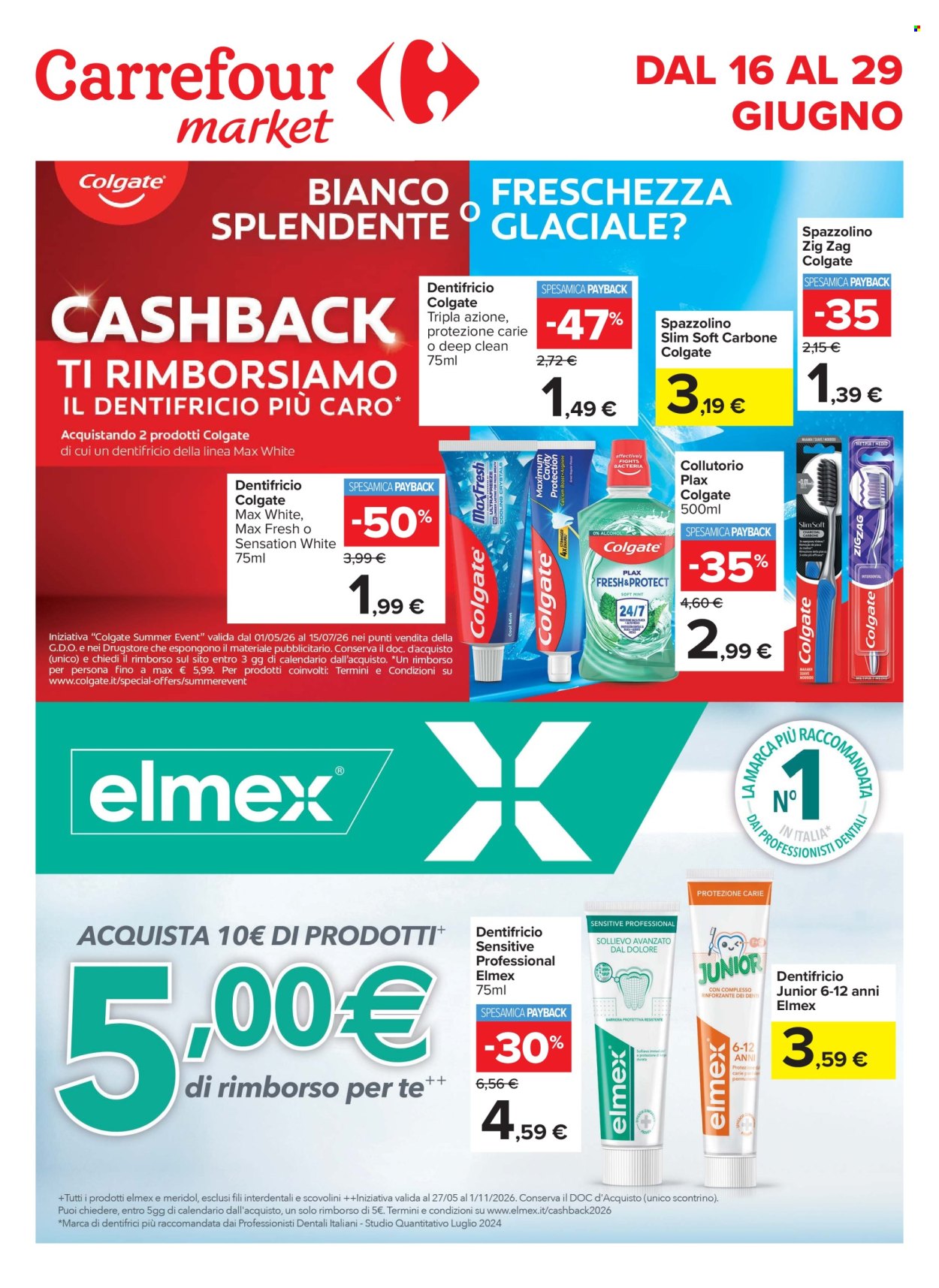 Volantino Carrefour - 16/6/2026 - 29/6/2026. Pagina 1
